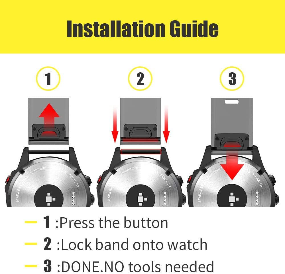 Zitel Band for Garmin Fenix 8 47mm, 7/7 Pro, 6/6 Pro, 5/5 Plus, Epix Gen 2, Forerunner 965/955/945/935, Sport Strap 22mm