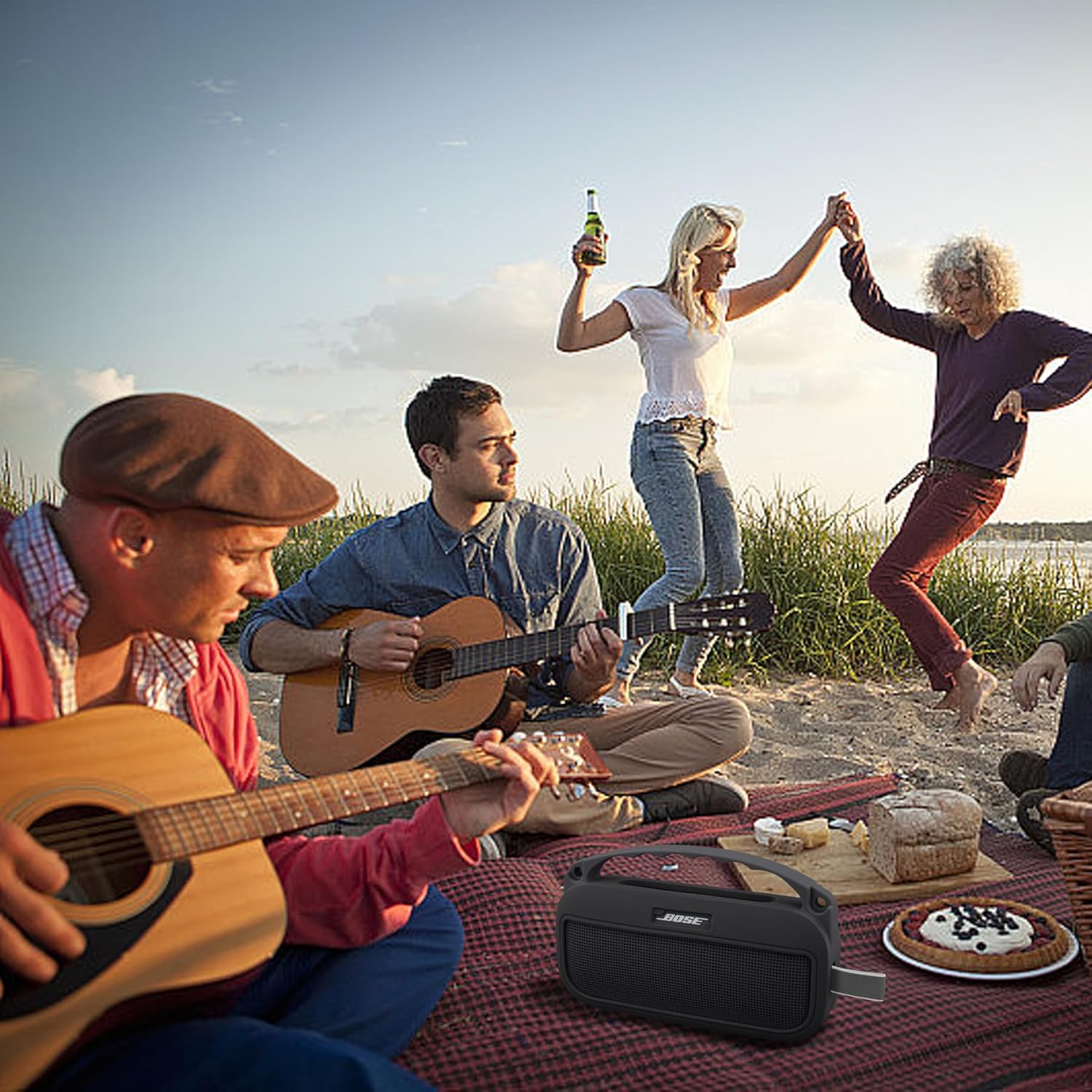 Zitel Case for Bose New SoundLink Flex (2nd Gen) Bluetooth Portable Speaker Cover - Black