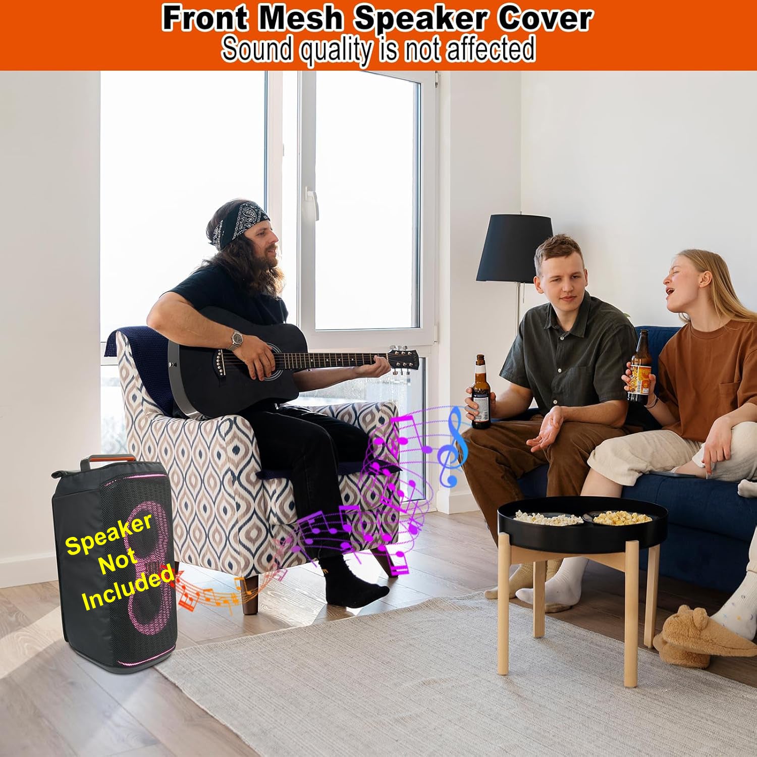 Zitel Cover for JBL Partybox 120 Portable Bluetooth Party Speaker - Black