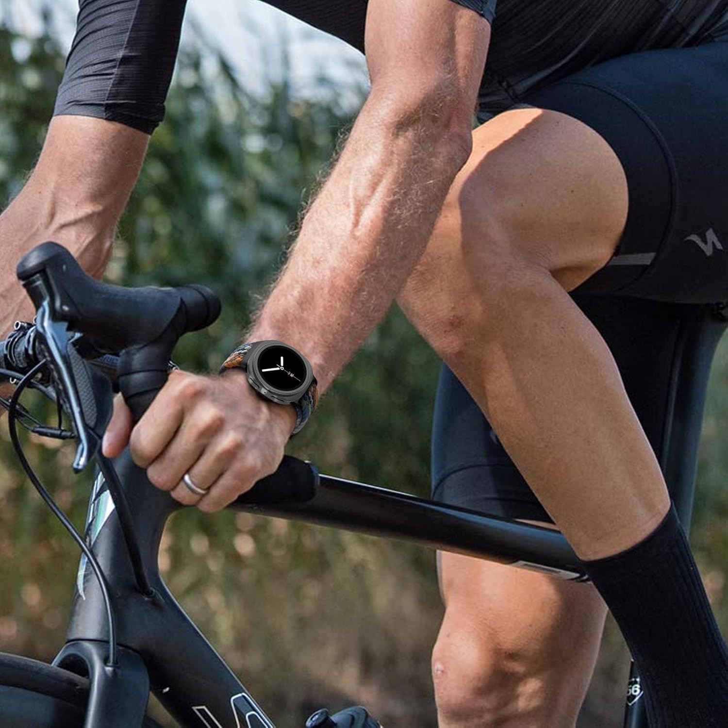 Zitel Band for Samsung Galaxy Watch 8 / Watch 8 Classic Stretchy Nylon Sport Strap (Denim)