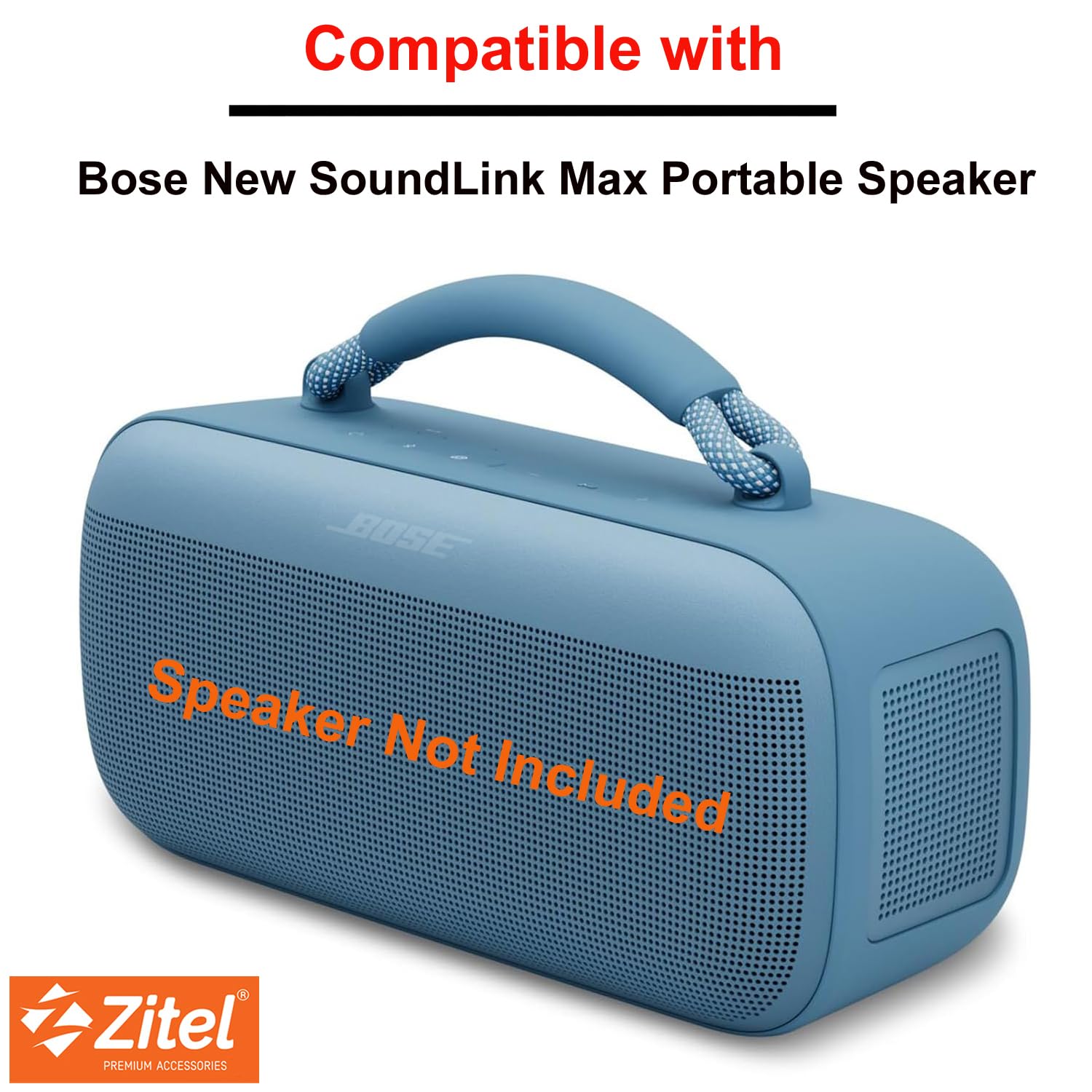 Zitel Case for New Bose SoundLink Max Portable Bluetooth Speaker Protective Cover