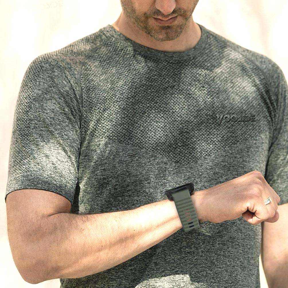 Zitel Band for Garmin Fenix 8 47mm, 7/7 Pro, 6/6 Pro, 5/5 Plus, Epix Gen 2, Forerunner 965/955/945/935 - Army Green