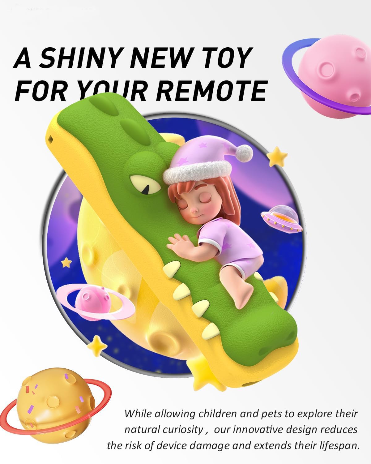 Zitel Silicone TV Remote Cover for Apple TV 4K 2021/2022 Siri Remote Protective Case