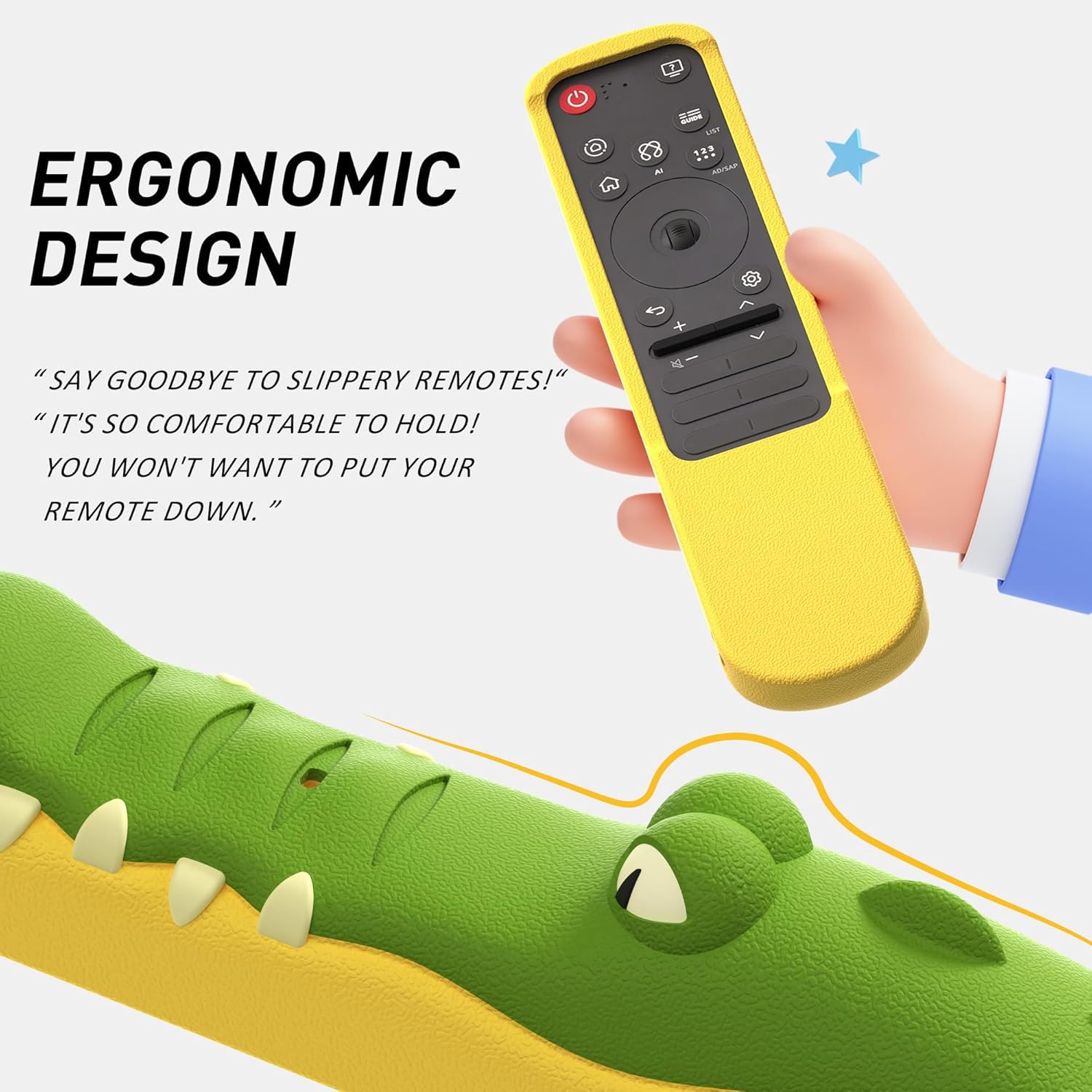 Zitel Silicone TV Remote Cover for LG MR25GA(2025) Case