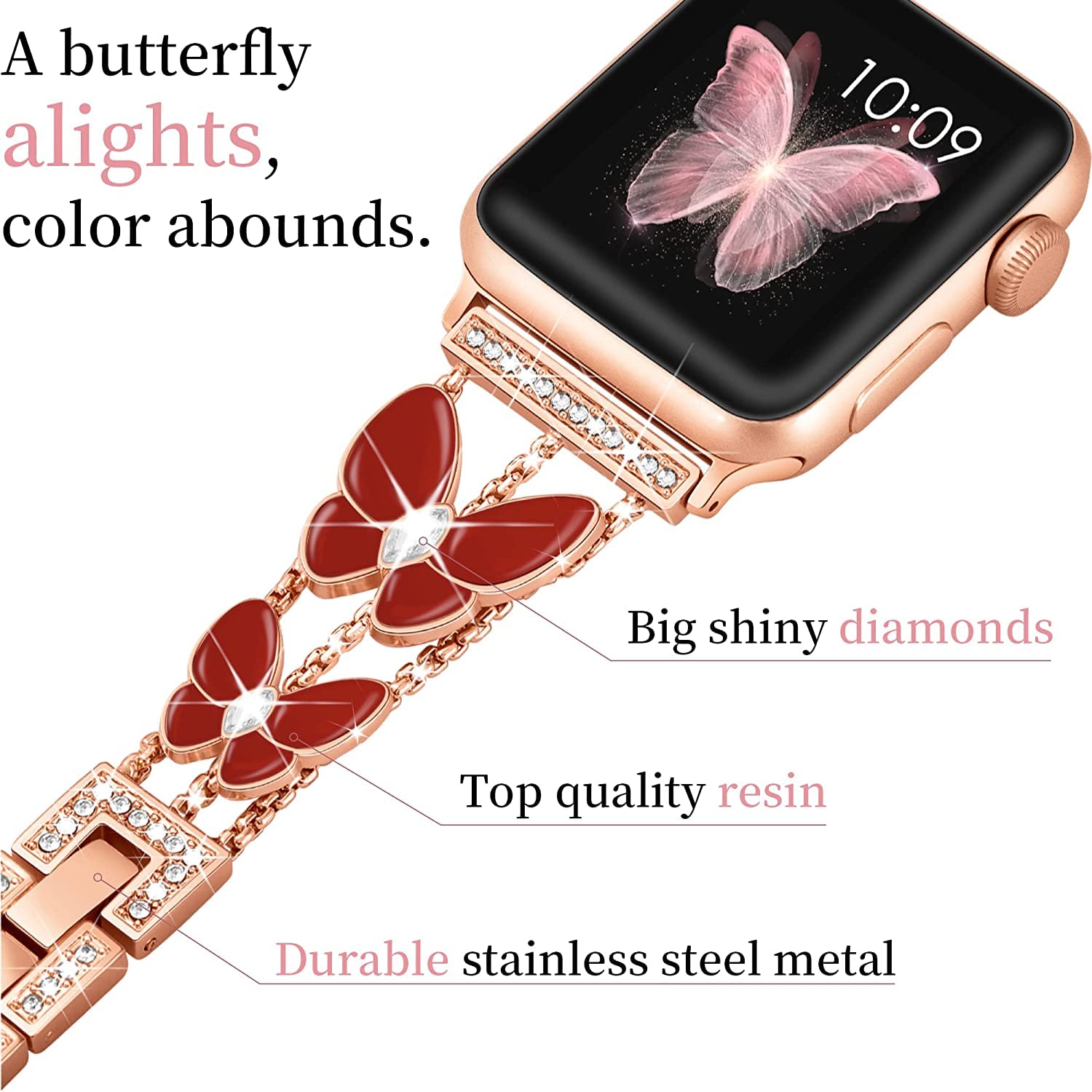 Zitel Band for Apple Watch Straps for Women Girls 40mm 41mm 42mm(Series 10)