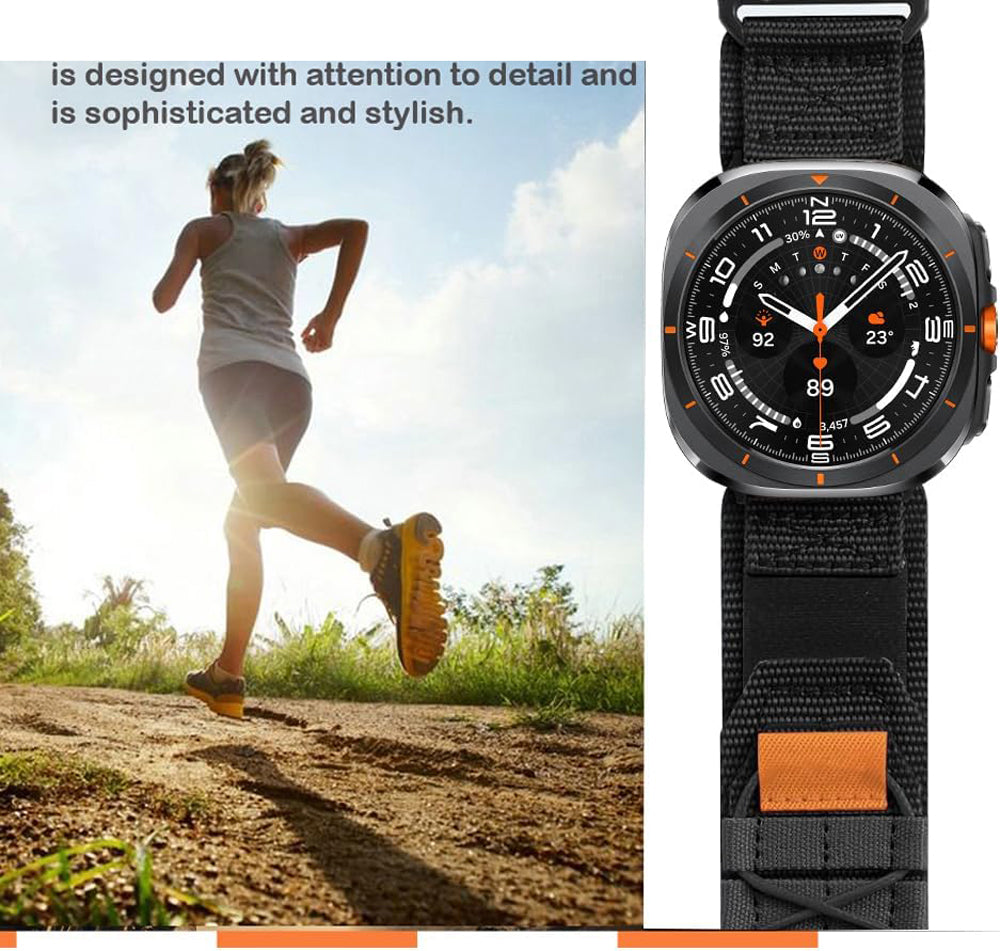 Zitel Band for Samsung Galaxy Watch Ultra 47mm 2025/2024 Rugged Nylon Ultra Wide Sports Strap