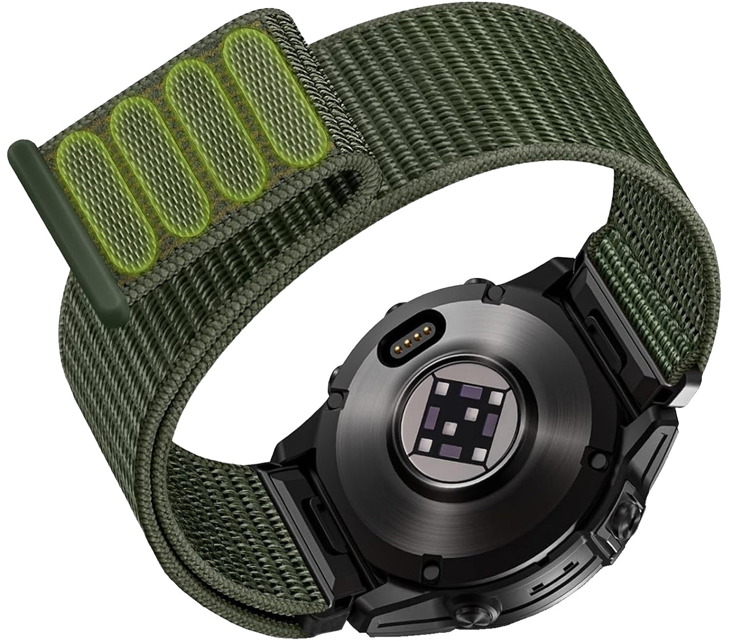 Zitel Band for Fenix 8 51mm, 7X/7X Pro, 6X/6X Pro, 5X/5X Plus, 3/3 HR, Descent MK1, Enduro, Nylon 26mm Sport Strap - Army Green