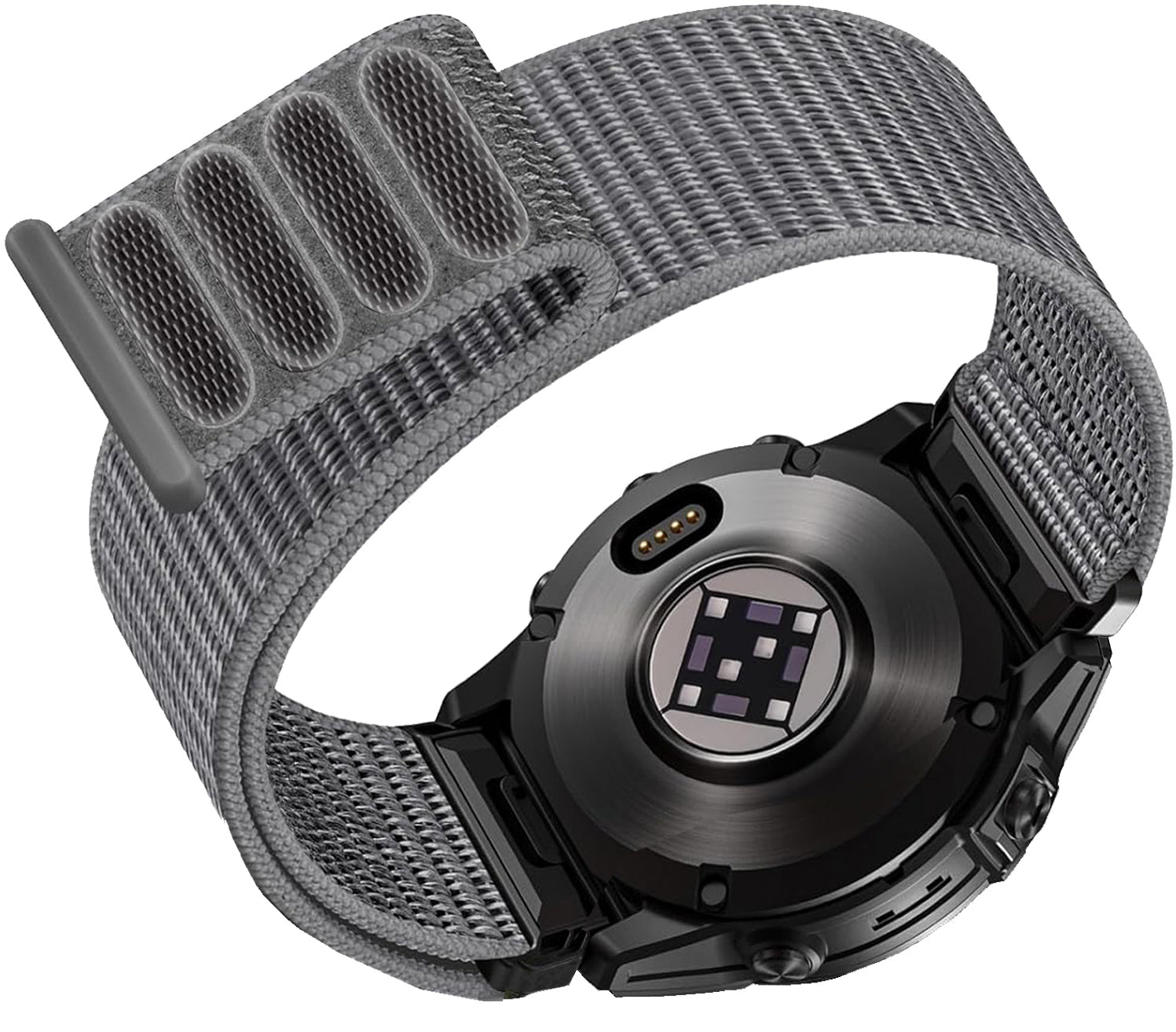 Zitel Band for Fenix 8 51mm, 7X/7X Pro, 6X/6X Pro, 5X/5X Plus, 3/3 HR, Descent MK1, Enduro, Nylon 26mm Sport Strap - Gray