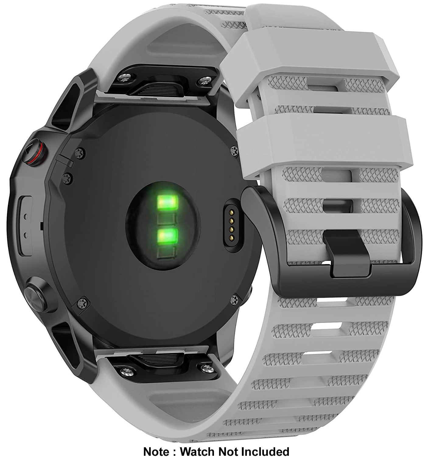 Zitel Band for Fenix 8 51mm, 7X/7X Pro, 6X/6X Pro, 5X/5X Plus, 3/3 HR, Descent MK1, Enduro, 26mm Sport Strap - Gray