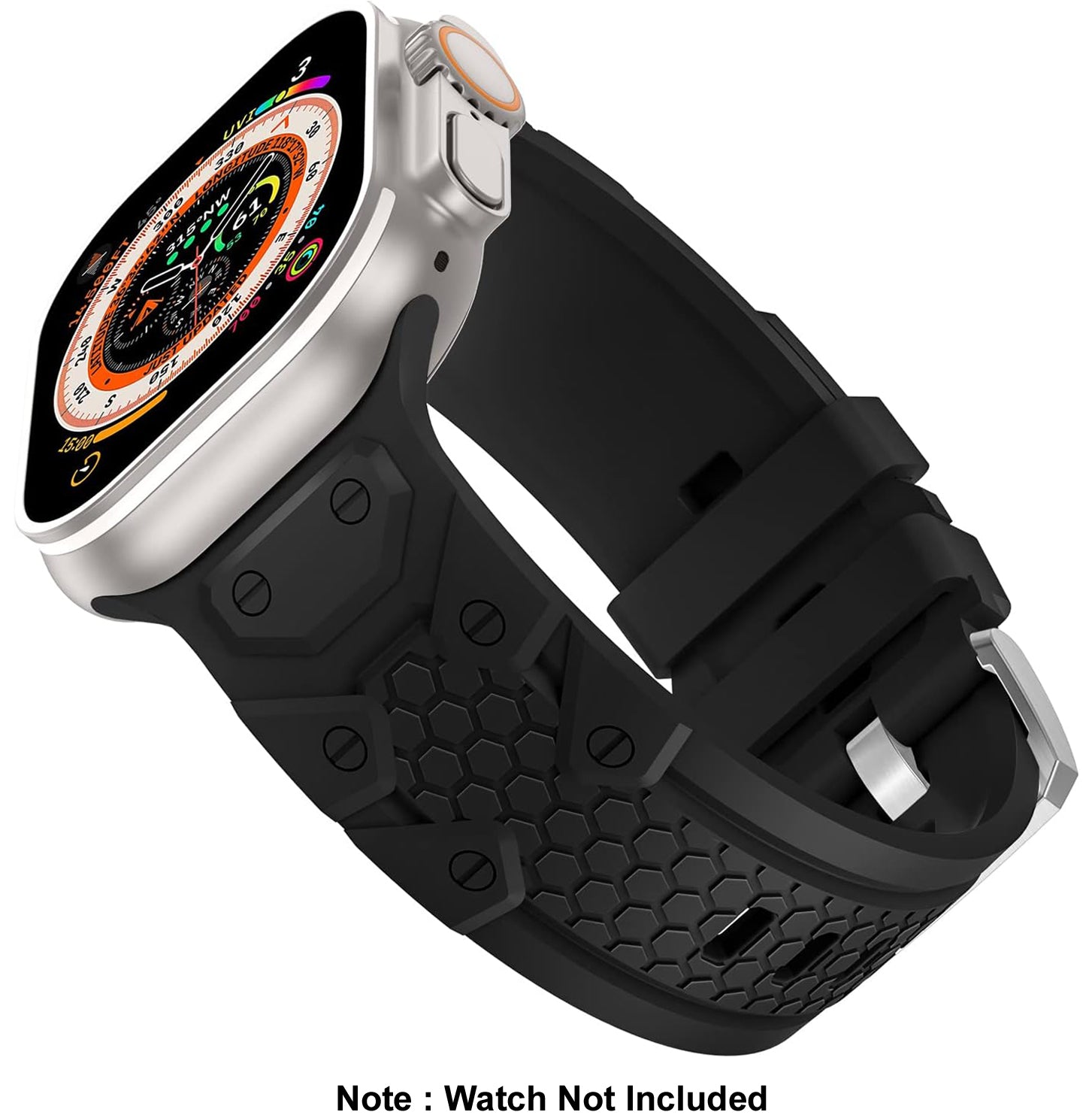 Zitel Band for Apple Watch Ultra 2 / Ultra 49/46/45/44mm Strap - Black