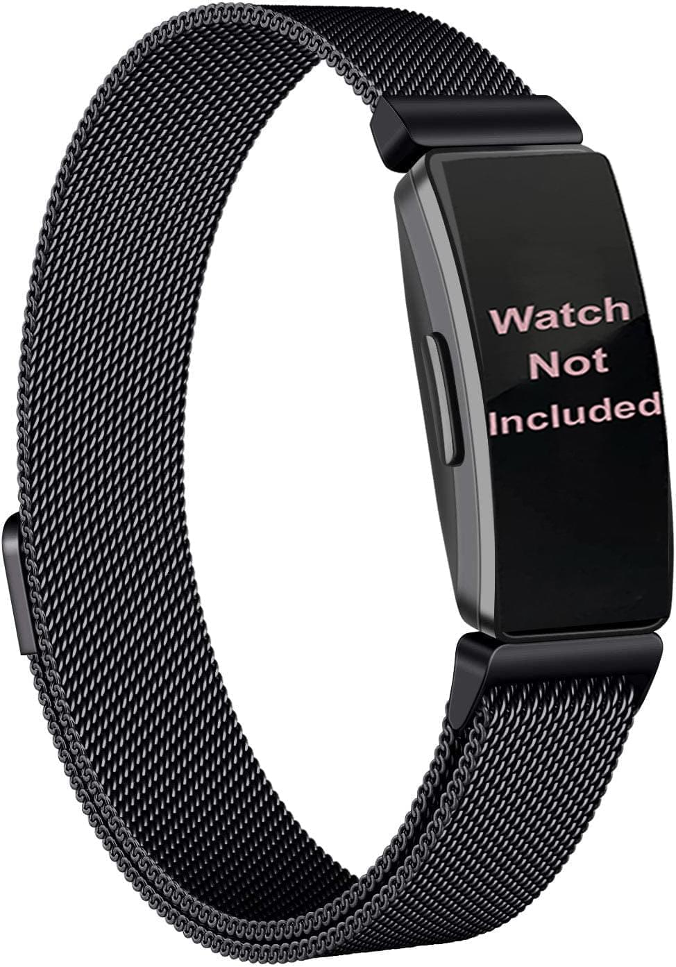 Zitel Band for Fitbit Inspire 2 / Inspire HR / Ace 2 Stainless Steel Straps - Black