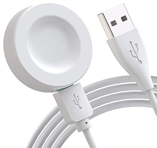 Zitel® Charger Compatible with Huawei Watch GT 2 Pro, GT2 ECG, Watch 3, Watch 3 Pro - Magnetic Dock USB Charging Cable with Built-in Smart IC for Safe Charging 100CM - White