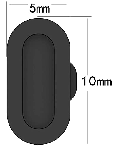 Zitel® Charger Port Protector Silicone Dust Plug Compatible with Garmin Fenix 5/5S/5X Plus, Fenix 6/6S/6X Pro, Forerunner 945/935/245/45/45S, Vivoactive 3/4, Instinct, Venu Sq Music/2/2S/4S (10 Pack) - Black