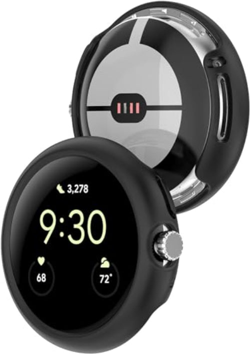 Zitel Case for Google Pixel Watch 2(2023)/ Pixel Watch Bumper Cover Shell (Without Screen Protector) - Black