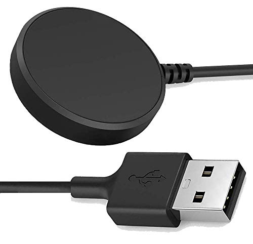 Zitel® Charging Cable Dock Cradle Compatible with Samsung Galaxy Watch 3 SM-R840 & SM-R850 (NOT FIT for SM-R800 / SM-R810 / SM-R815) - Black