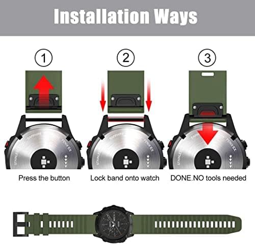 Zitel Band for Garmin Fenix 8 47mm, 7/7 Pro, 6/6 Pro, 5/5 Plus, Epix Pro/Gen 2 47mm, Forerunner 965/955/945/935, 22mm Straps