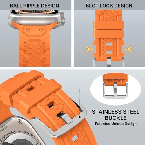 Zitel Band for Apple Watch Ultra 2 / Ultra 49/45/44mm Strap - Orange