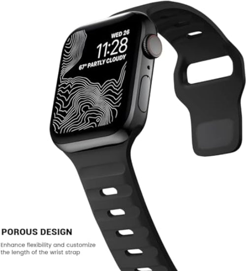 Zitel Band for Apple Watch Straps 42mm(Series 10) 41mm 40mm 38mm - Black