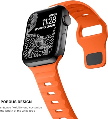 Zitel Band for Apple Watch Straps 42mm(Series 10) 41mm 40mm 38mm - Orange