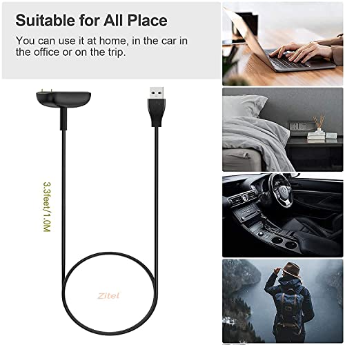 Zitel Charger for Fitbit Charge 6 Charging USB Cable