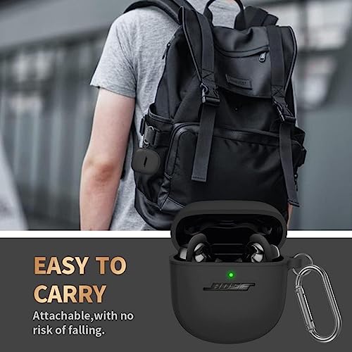 Zitel Case for Bose QuietComfort Earbuds II - Hollow Out Design Silicone Cover - Black