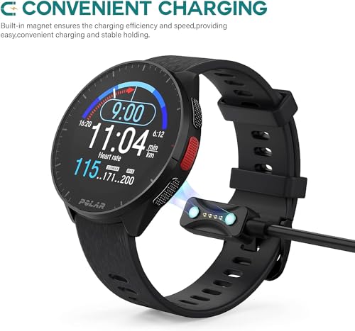 Zitel Charger for Polar Pacer, Pacer Pro, Ignite 3, Vantage V3 Watch Charging Cable