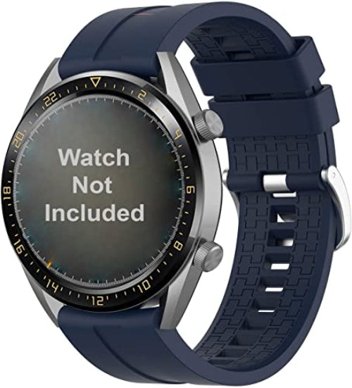 Zitel® Watch Band Compatible with Honor Magic Watch 2 46mm / Huawei GT / GT 2 46mm / GT 2e / GT 2 Pro / GT Active Sport Strap 22mm Quick Release Soft Silicone Band - Blue