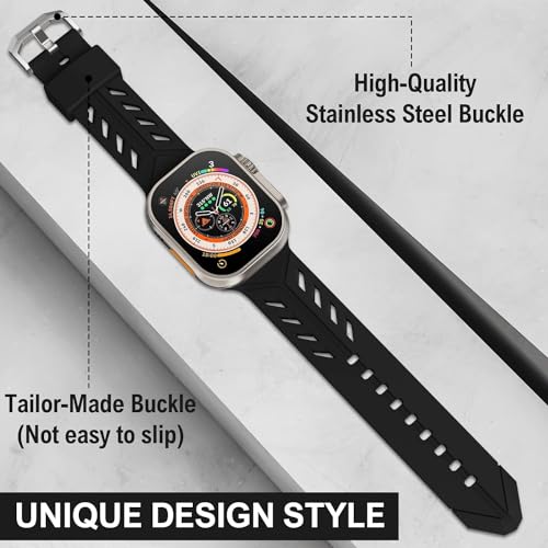 Zitel Band for Apple Watch Ultra 2 / Ultra 49/46/45/44mm Strap - Black