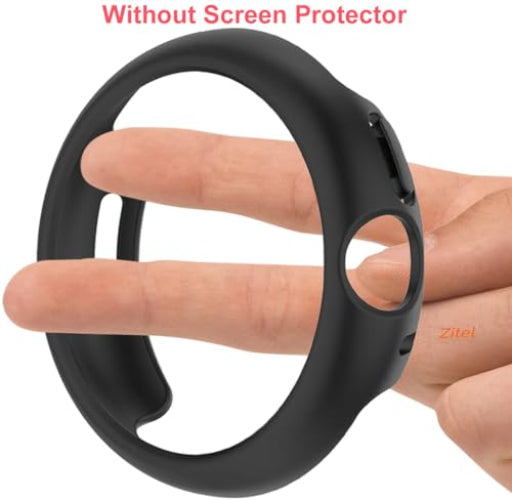 Zitel Case for Google Pixel Watch 2(2023)/ Pixel Watch Bumper Cover Shell (Without Screen Protector) - Black