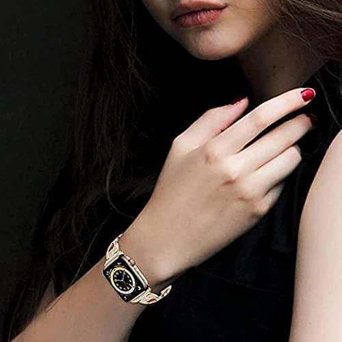 Zitel Band for Apple Watch Straps for Women Girls 46mm 45mm 44mm 49mm Series 10 9 8 7 6 5 4 3 2 1 SE - Rose Gold