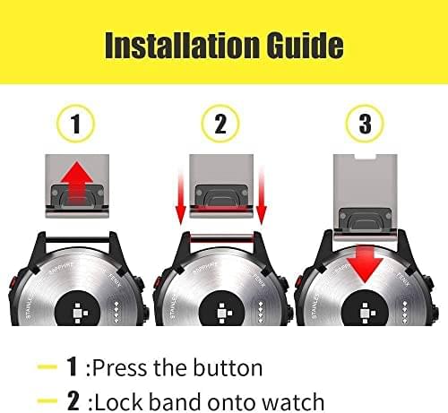 Zitel Band for Garmin Fenix 8 47mm, 7/7 Pro, 6/6 Pro, 5/5 Plus, Epix Pro/Gen 2 47mm, Forerunner 965/955/945/935, 22mm Straps