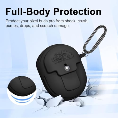Zitel Case for Google Pixel Buds Pro 2022 Cover - Black
