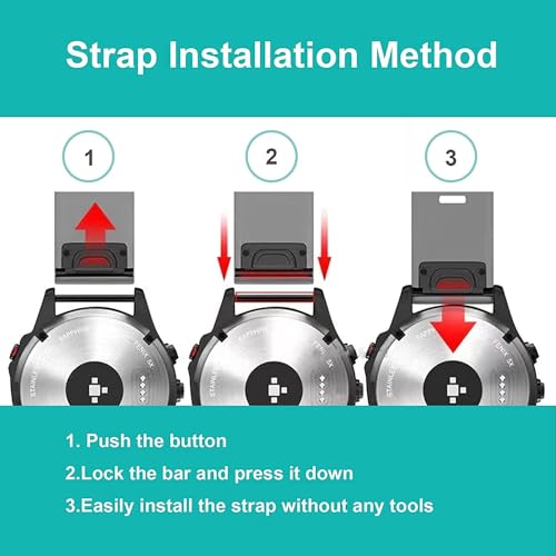 Zitel Band for Garmin Fenix 8 47mm, 7/7 Pro, 6/6 Pro, 5/5 Plus, Epix Pro/Gen 2 47mm, Forerunner 965/955/945/935, Leather With Silicone Strap 22mm - Brown