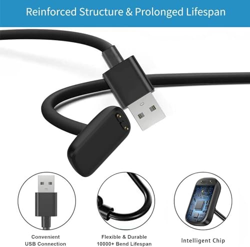 Zitel Charger for Fitbit Charge 6 Charging USB Cable