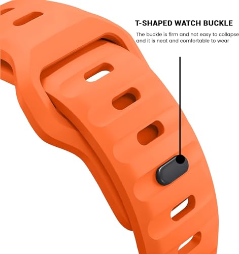 Zitel Band for Apple Watch Straps 42mm(Series 10) 41mm 40mm 38mm - Orange