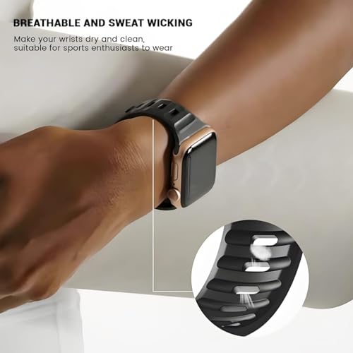 Zitel Band for Apple Watch Straps 42mm(Series 10) 41mm 40mm 38mm - Black