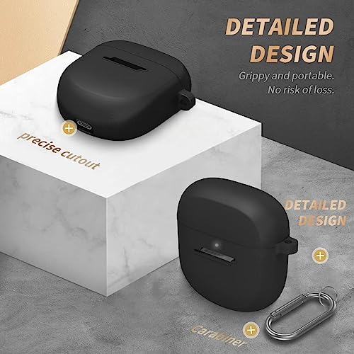 Zitel Case for Bose QuietComfort Earbuds II - Hollow Out Design Silicone Cover - Black