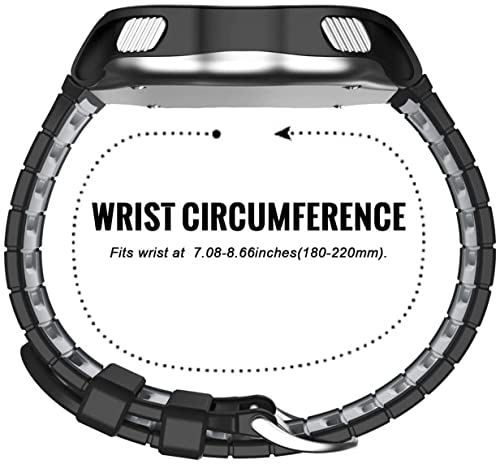 Zitel® Watch Band Compatible with Garmin Forerunner 920XT Band Soft Silicone Sports Watch Strap - Black/Gray