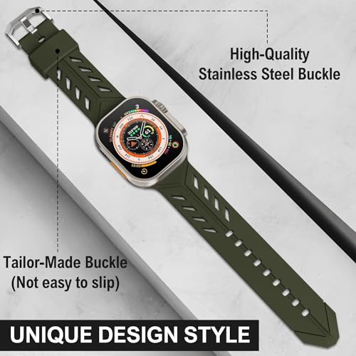 Zitel Band for Apple Watch Ultra 2 / Ultra 49/46/45/44mm Strap - Army Green