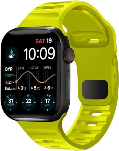 Zitel Band for Apple Watch Straps 42mm(Series 10) 41mm 40mm 38mm - Fluorescent Green