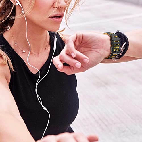 Zitel Band for Garmin Instinct 2 Solar / Instinct / Esports / Tide / Tactical GPS Straps - Black-Yellow