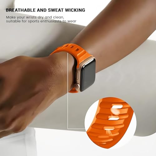Zitel Band for Apple Watch Straps 42mm(Series 10) 41mm 40mm 38mm - Orange
