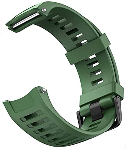 Zitel® Watch Band Compatible with Garmin Instinct Solar / Esports / Tide / Tactical GPS Soft Silicone Sport Wristband Straps - Army Green