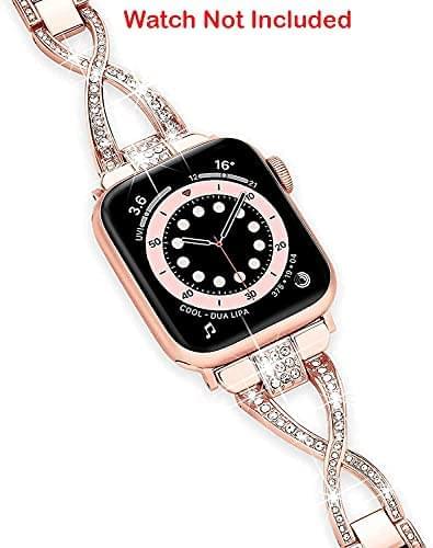 Zitel Band for Apple Watch Straps for Women Girls 42mm(Series 10) 41mm 40mm Series 10 9 8 7 6 5 4 3 2 1 SE - Rose Gold