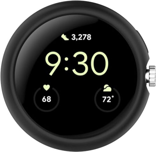 Zitel Case for Google Pixel Watch 2(2023)/ Pixel Watch Bumper Cover Shell (Without Screen Protector) - Black