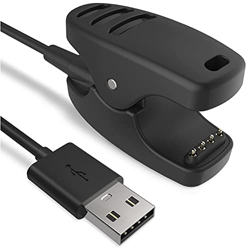 Zitel® Charger Compatible with Suunto 3 Fitness, Ambit3 Vertical, Ambit, Ambit2, Ambit3, Traverse, Kailash, Spartan Trainer - USB Charging Cable Clip Dock 100cm - GPS-Sports Watch Accessories