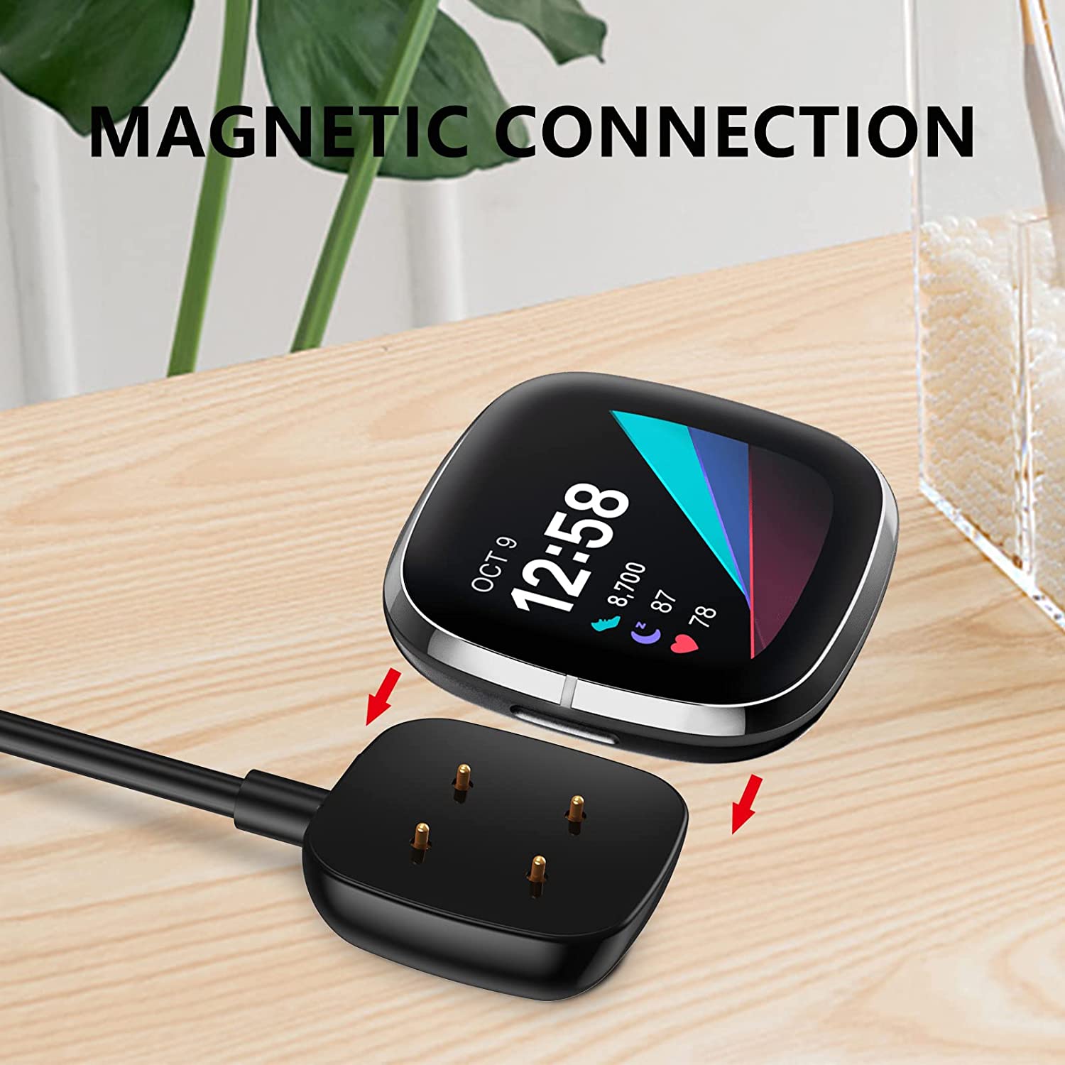 Zitel Charging Cable for Fitbit Versa 4 / Fitbit Sense 2