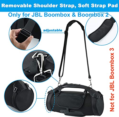 Zitel Travel Case Cover for JBL Boombox / Boombox 2 - Black