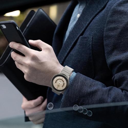 Zitel Band for Samsung Galaxy Watch 6, Watch 5, Watch 4, Stainless Steel No Gap Band - Titanium