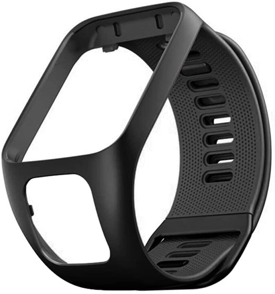 Zitel Band for Tomtom Straps for Runner 3, Spark 3, Runner 2, Spark, Golfer 2, Adventurer - Black